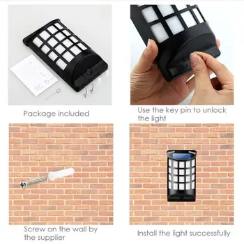 Flame Flame Solar Lights Outdoor, Waterproof Flickering Wall Lights with Dark Motion Sensor Auto On/Off 66 LED Solar Powered for
Flame Flame Solar Lights Outdoor, Waterproof Flickering Wall Lights with Dark Motion Sensor Auto On/Off 66 LED Solar Powered for