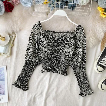 Sexy Leopard short Tops Women Tshirts Slash Neck Slim Club T-shirts fashion Zebra Backless Stretch crop top Wasit Blusas Femme
Sexy Leopard short Tops Women Tshirts Slash Neck Slim Club T-shirts fashion Zebra Backless Stretch crop top Wasit Blusas Femme