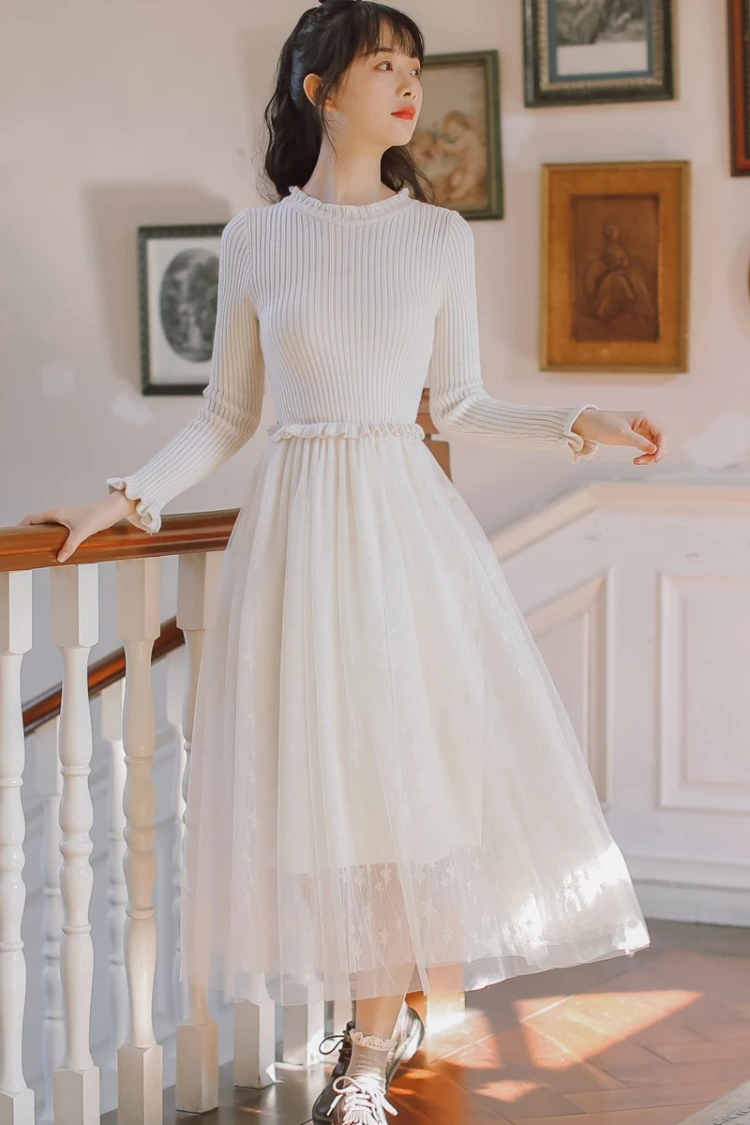 מורי ילדה סתיו חורף נשים סוודר שמלת Alyaboomty מישמש שחור סרוג כוכבים רשת שמלת רומנטי סריגה טול ארוך שמלה מורי ילדה סתיו חורף נשים סוודר שמלת Alyaboomty מישמש שחור סרוג כוכבים רשת שמלת רומנטי סריגה טול ארוך שמלה