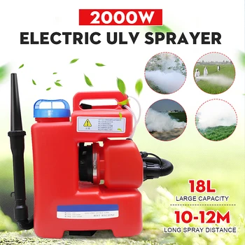 AC 220V 2000W 18L Electric ULV Fogger Sprayer Mosquito Killer Disinfection Machine Insecticide Atomizer Fight Drugs Sterilizer
AC 220V 2000W 18L Electric ULV Fogger Sprayer Mosquito Killer Disinfection Machine Insecticide Atomizer Fight Drugs Sterilizer