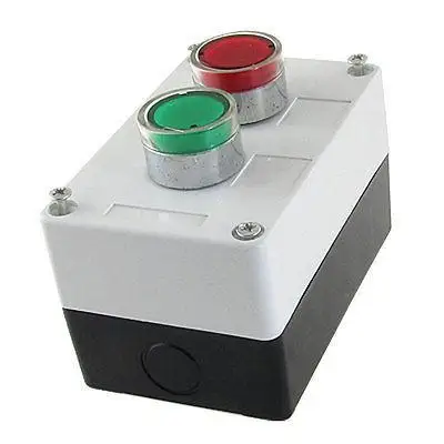 AC 110V Red Green Signal Lamp Momentary Push Button Switch Station Box NO N/O
AC 110V Red Green Signal Lamp Momentary Push Button Switch Station Box NO N/O