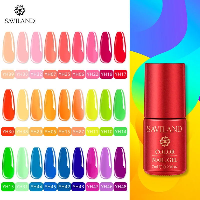 Saviland 7ml Neon Fluorescence Gel Nail Polish Summer Series Colorful Nail Polish Design Gel Varnish Lucky Hybrid Lacquer Nail
Saviland 7ml Neon Fluorescence Gel Nail Polish Summer Series Colorful Nail Polish Design Gel Varnish Lucky Hybrid Lacquer Nail