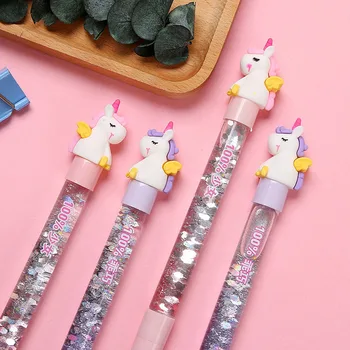 Cute Quicksand Pens Kawaii Unicorn Gel Pen Black Ink Sequins Pens For Writing Kids Girls Gift School Supplies Stationery
Cute Quicksand Pens Kawaii Unicorn Gel Pen Black Ink Sequins Pens For Writing Kids Girls Gift School Supplies Stationery