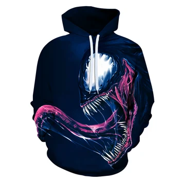 2020 Hot Sale New popular Marvel movie venom 3D Printed Hoodies Men Women Hooded Sweatshirts hip hop Pullover
2020 Hot Sale New popular Marvel movie venom 3D Printed Hoodies Men Women Hooded Sweatshirts hip hop Pullover