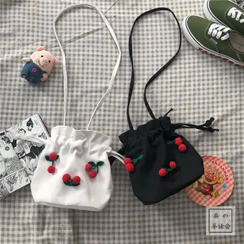2020 Lovely Girls Canvas Crossbody Bag Weave Cherry Ladies Small Shoulder Bucket Bags Fashion Women Coin Purse Bolsas De Mujer
2020 Lovely Girls Canvas Crossbody Bag Weave Cherry Ladies Small Shoulder Bucket Bags Fashion Women Coin Purse Bolsas De Mujer