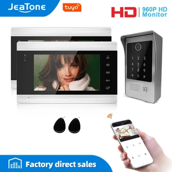 Jeatone 960P/AHD Tuya WiFi IP Video Door Phone Intercom System Multiple Monitors Code Keypad/RFID Card/APP Unlock Access Control
Jeatone 960P/AHD Tuya WiFi IP Video Door Phone Intercom System Multiple Monitors Code Keypad/RFID Card/APP Unlock Access Control