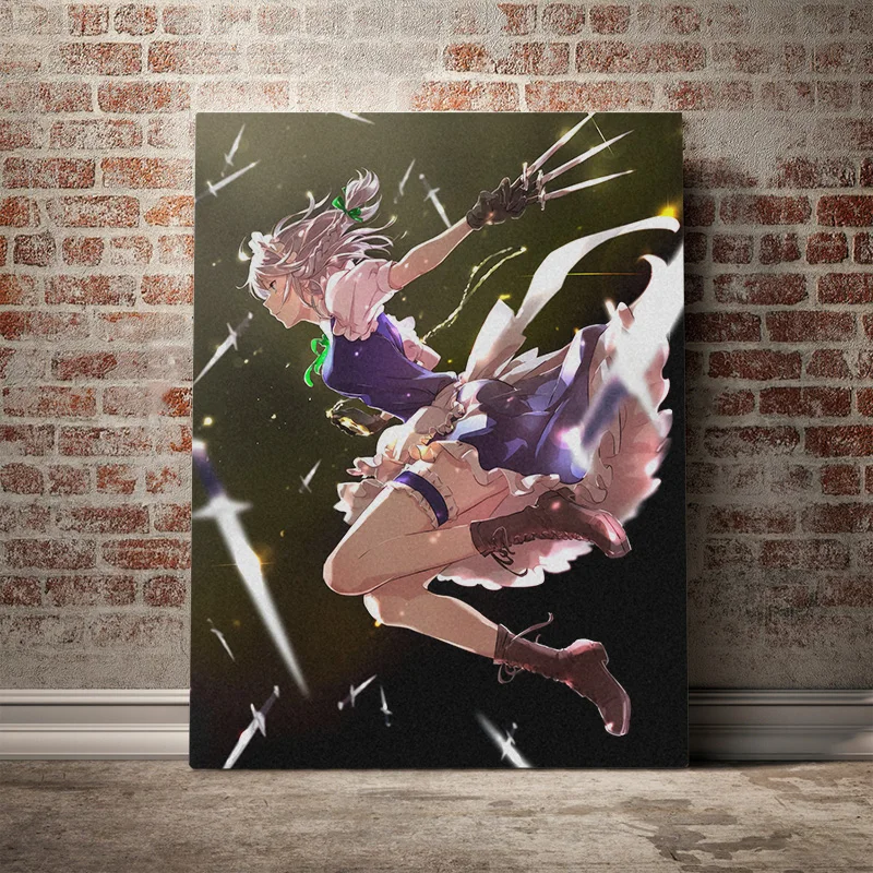 Hot New Poster Sakuya Izayoi Touhou Anime Characters Canvas Painting Wall Art Decor Living Room Bedroom Home Decoration Prints
Hot New Poster Sakuya Izayoi Touhou Anime Characters Canvas Painting Wall Art Decor Living Room Bedroom Home Decoration Prints
