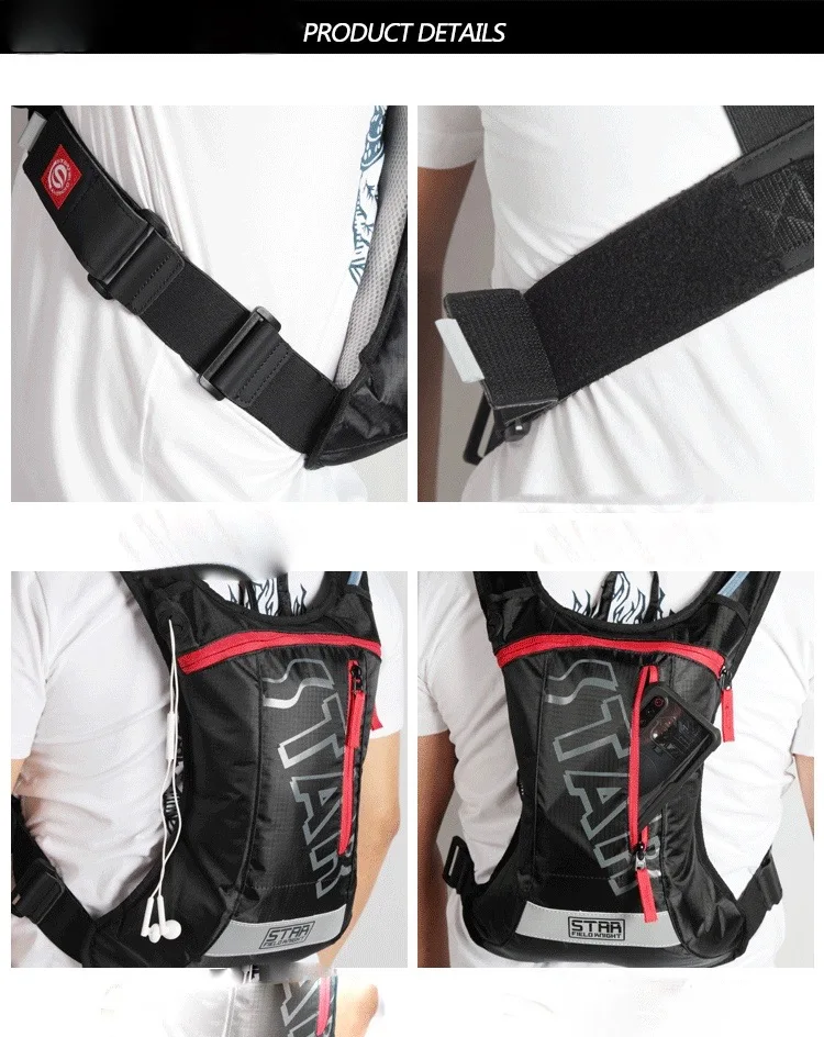 2 Litre Hydration Pack:Backpack Bag With Water Bladder For Running Cycling Motocross:Dirt Bike:ATV:MX 6