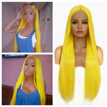 Lace Front Wigs Long Straight Synthetic Wigs For Women Natural Density Yellow Straight Cosplay Wig Heat Resistant Fiber Hair
Lace Front Wigs Long Straight Synthetic Wigs For Women Natural Density Yellow Straight Cosplay Wig Heat Resistant Fiber Hair