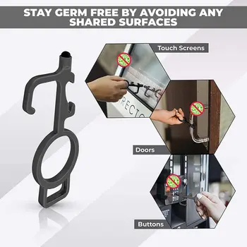 No Touch Door Opener Tool with Stylus Touch Screen Button key Contactless EDC Door Opener Keychain Hygiene Hand Bottle Opener
No Touch Door Opener Tool with Stylus Touch Screen Button key Contactless EDC Door Opener Keychain Hygiene Hand Bottle Opener