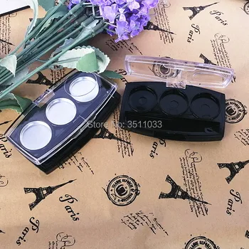 Empty Black Cosmetic Powder Box Transparent Cover Eyeshadow Palette 3 Girds Blusher Compact Case Cosmetic Container for Lipstick
Empty Black Cosmetic Powder Box Transparent Cover Eyeshadow Palette 3 Girds Blusher Compact Case Cosmetic Container for Lipstick