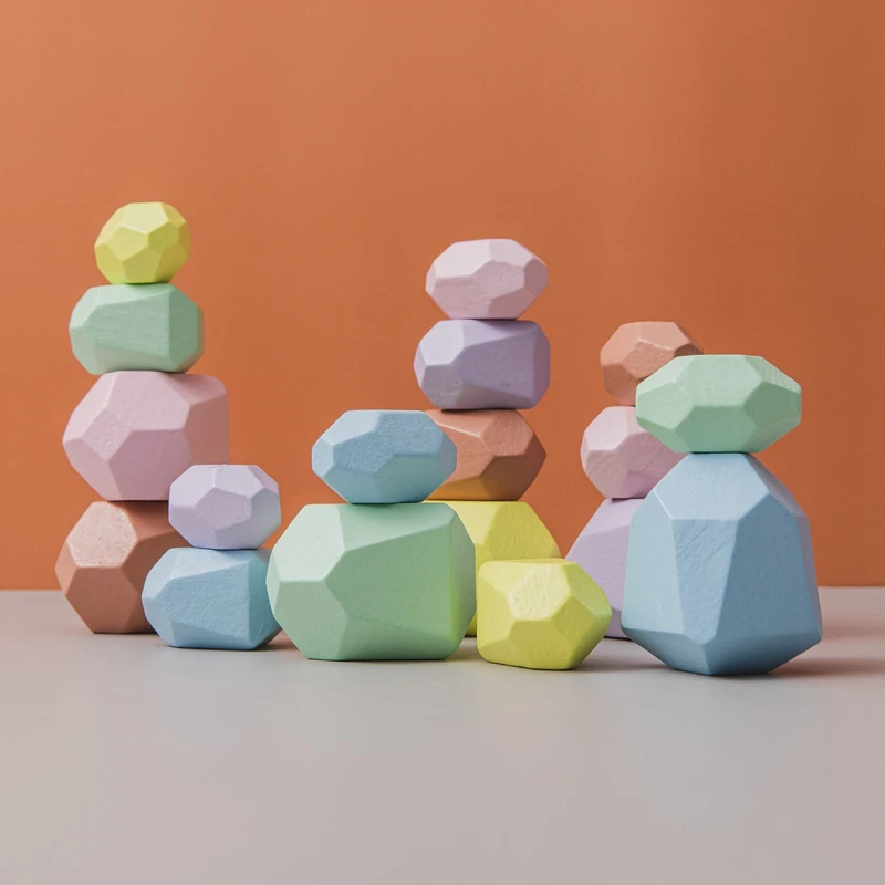 Children's Montessori Wooden Building Blocks Set Jenga Colored Stone Creative Nordic Stacking Game Rainbow Wooden Toy Gift
Children's Montessori Wooden Building Blocks Set Jenga Colored Stone Creative Nordic Stacking Game Rainbow Wooden Toy Gift