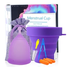 

SPEQUIX 20ml/25ml Medical Grade Silicone Copa Menstrual Cup Collector Women Period Sterilizer Cups Health Care with Box