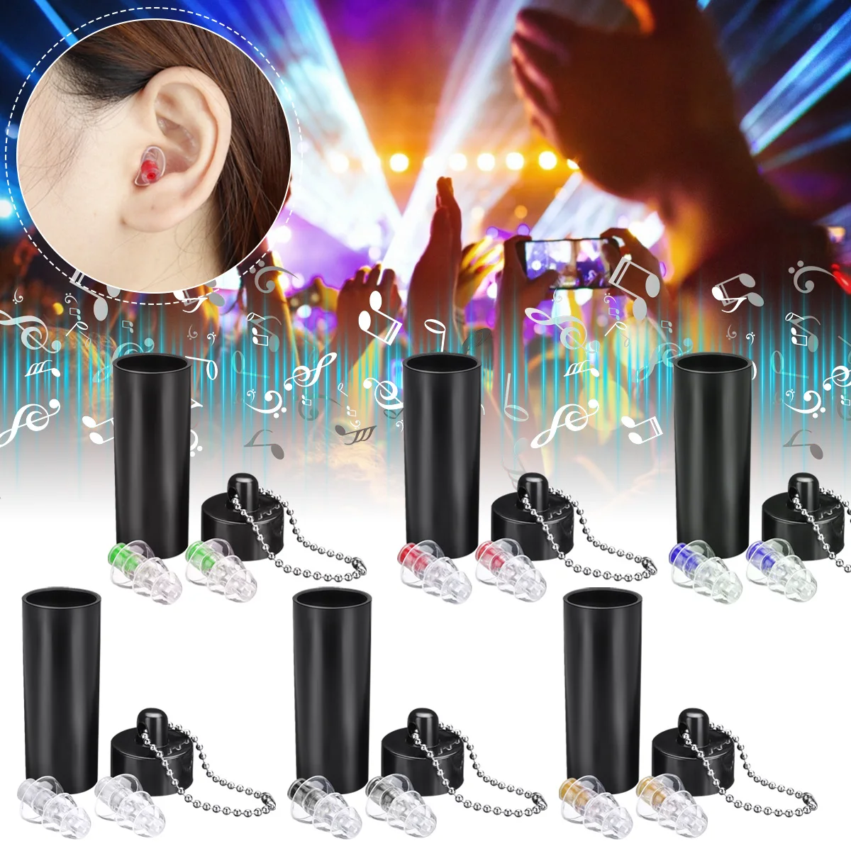 27dB Noise Reduction Cancelling Hearing Protection Earplug For DJ Concert Musician Drummer Motorcycle Riding Reusable Sleep Care
27dB Noise Reduction Cancelling Hearing Protection Earplug For DJ Concert Musician Drummer Motorcycle Riding Reusable Sleep Care