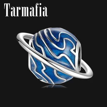 Hot Sale Authentic 925 Sterling Silver Saturn Ring Charm Blue Enamel Beads fits European Women Bracelet Necklace DIY Jewelry
Hot Sale Authentic 925 Sterling Silver Saturn Ring Charm Blue Enamel Beads fits European Women Bracelet Necklace DIY Jewelry