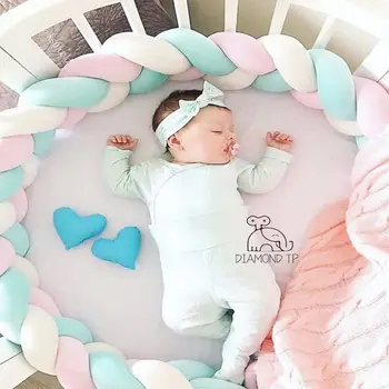 Newborn Protection Baby Crib Bumper Knotted Braided Plush Nursery Cradle Decor Cot Infant Bed Sleep Bumper Room Decor Gift
Newborn Protection Baby Crib Bumper Knotted Braided Plush Nursery Cradle Decor Cot Infant Bed Sleep Bumper Room Decor Gift