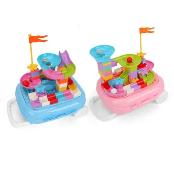 60PCS Roller Coaster Building Block Toy Travel Trolley Case Toy Educational Flash Balls Building Block For Kids With Manuals
60PCS Roller Coaster Building Block Toy Travel Trolley Case Toy Educational Flash Balls Building Block For Kids With Manuals
