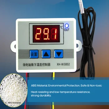 Intelligent Led Digital Microcomputer Temperature Controller XH-W3002 Mini Thermostat Switch with Water-resistant Sensor Probe
Intelligent Led Digital Microcomputer Temperature Controller XH-W3002 Mini Thermostat Switch with Water-resistant Sensor Probe