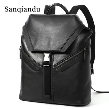 Men Genuine Leather School Backpack Waterproof 15.6inch Backpack For Laptop Men Travel Teenage Backpack Bag Male Bagpack Mochila
Men Genuine Leather School Backpack Waterproof 15.6inch Backpack For Laptop Men Travel Teenage Backpack Bag Male Bagpack Mochila