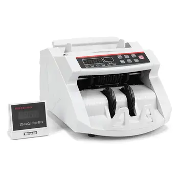 

VEVOR Money Bill Counter 1000 PCS/min 80W Currency Cash Counting Machine UV MG Counterfeit Detection with LED Display