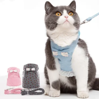 1pc Pet Dog Cat Vest Outdoor Travel Harness Leash Set for Puppy Cat Floral Dot Pattern Kitten Walking Harnesses Pet Cat Products
1pc Pet Dog Cat Vest Outdoor Travel Harness Leash Set for Puppy Cat Floral Dot Pattern Kitten Walking Harnesses Pet Cat Products