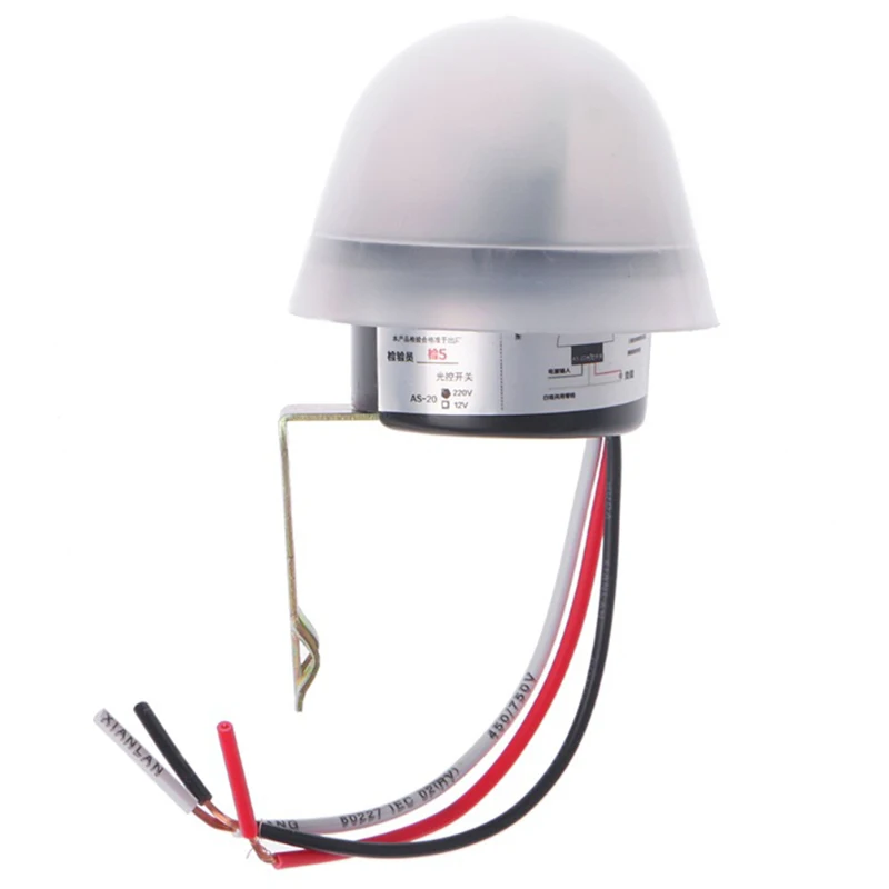 Automatic Auto On Off Photocell Street Light Lamp Switch C AC 220V 50-60Hz 10A Photo Control Photoswitch Sensor Switch
Automatic Auto On Off Photocell Street Light Lamp Switch C AC 220V 50-60Hz 10A Photo Control Photoswitch Sensor Switch