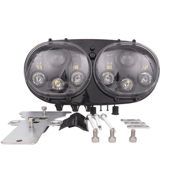 DHBH-1 Set Black LED Headlight Projector Lamp for Road Glide 2003-2013 
DHBH-1 Set Black LED Headlight Projector Lamp for Road Glide 2003-2013