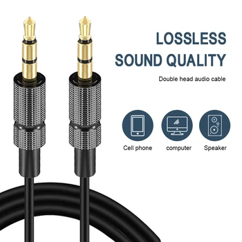 

1m/2m/3m Aux Audio Line 3.5mm Male to 3.5mm Male Audio Cable Stereo Car Aux Audio Line Public Audio Line 3.5mm Digital Cables