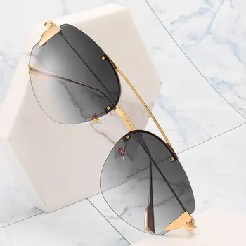 FC OPTICS New Brand Designer Rimless Pilot Sunglasses Women Men Retro Dimond Cutting Lens Gradient Sun Glasses For Female UV400
FC OPTICS New Brand Designer Rimless Pilot Sunglasses Women Men Retro Dimond Cutting Lens Gradient Sun Glasses For Female UV400