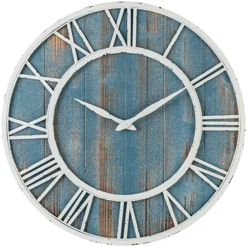 Farmhouse, Home Improvement Metal and Solid Wood Silent Wall Clock (Blue, 15.75 Inches)
Farmhouse, Home Improvement Metal and Solid Wood Silent Wall Clock (Blue, 15.75 Inches)