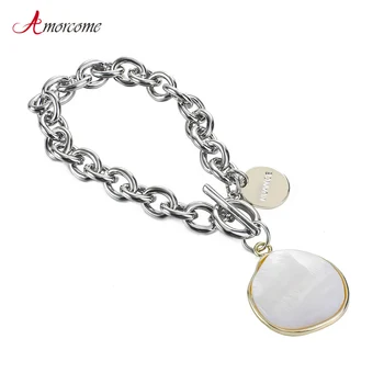 Amorcome Shell Charms Metal Chain Bracelet Bangle for Women NUANCE Sequin Charm Armband Bracelets Jewelry Friends Gifts
Amorcome Shell Charms Metal Chain Bracelet Bangle for Women NUANCE Sequin Charm Armband Bracelets Jewelry Friends Gifts