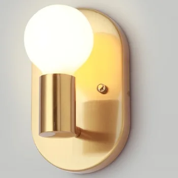 Simple creative copper wall light bedroom bedside decoration modern Nordic design living room hotel E27 wall lamps
Simple creative copper wall light bedroom bedside decoration modern Nordic design living room hotel E27 wall lamps