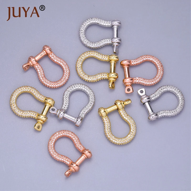 Juya Carabiner Lock Zirconia Clasp Horseshoe Shackles Screw Lock Clasps for Jewelry Making DIY Necklace Bracelet Accessories
Juya Carabiner Lock Zirconia Clasp Horseshoe Shackles Screw Lock Clasps for Jewelry Making DIY Necklace Bracelet Accessories
