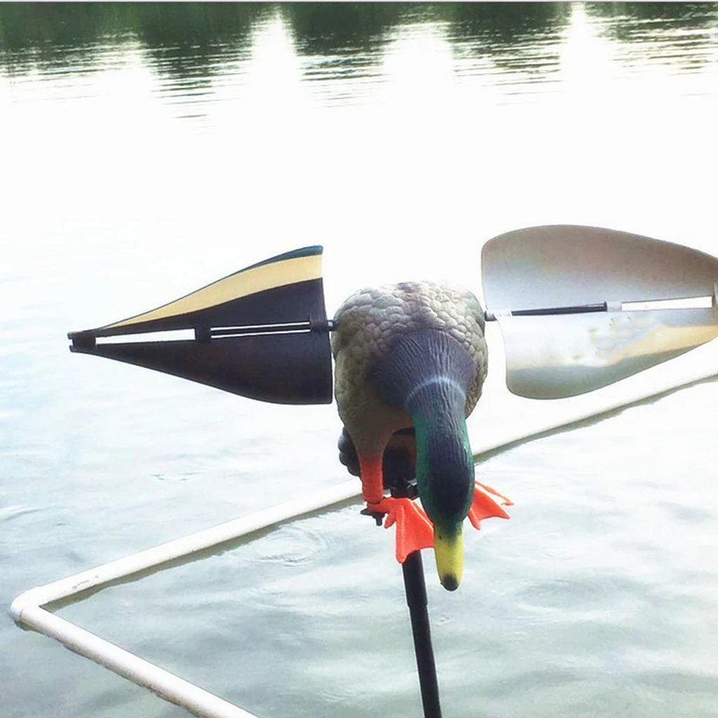 Wind Driven Duck Decoy, Simulation Mallard Drake Hunt Bait with Support Pole, Pond Garden Duck for Outdoor Hunting
Wind Driven Duck Decoy, Simulation Mallard Drake Hunt Bait with Support Pole, Pond Garden Duck for Outdoor Hunting
