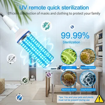 120W UVC 195PCS LED Germicidal Tube Light Bulb 110V 220V Ozone UVC Ultraviolet Disinfection Lamp For Kitchen Bedroom Sterilizing 
120W UVC 195PCS LED Germicidal Tube Light Bulb 110V 220V Ozone UVC Ultraviolet Disinfection Lamp For Kitchen Bedroom Sterilizing