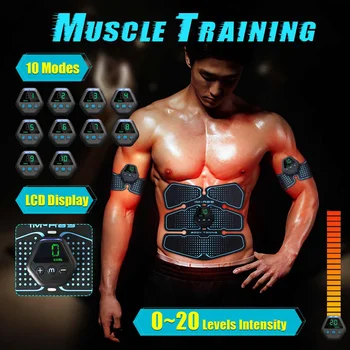 USB Rechargeable Electric Abdominal Muscle Stimulator Slimming Massage Unisex Trainer EMS Exercise LCD Muscle Body Training Gear
USB Rechargeable Electric Abdominal Muscle Stimulator Slimming Massage Unisex Trainer EMS Exercise LCD Muscle Body Training Gear