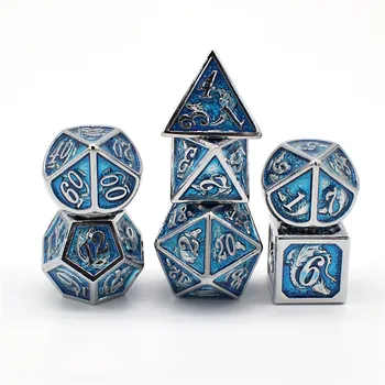 HYMGHO Dragon Design rpg Dice Zinc Alloy Polyhedral Dice Sets DND Dice for Table Tames
HYMGHO Dragon Design rpg Dice Zinc Alloy Polyhedral Dice Sets DND Dice for Table Tames
