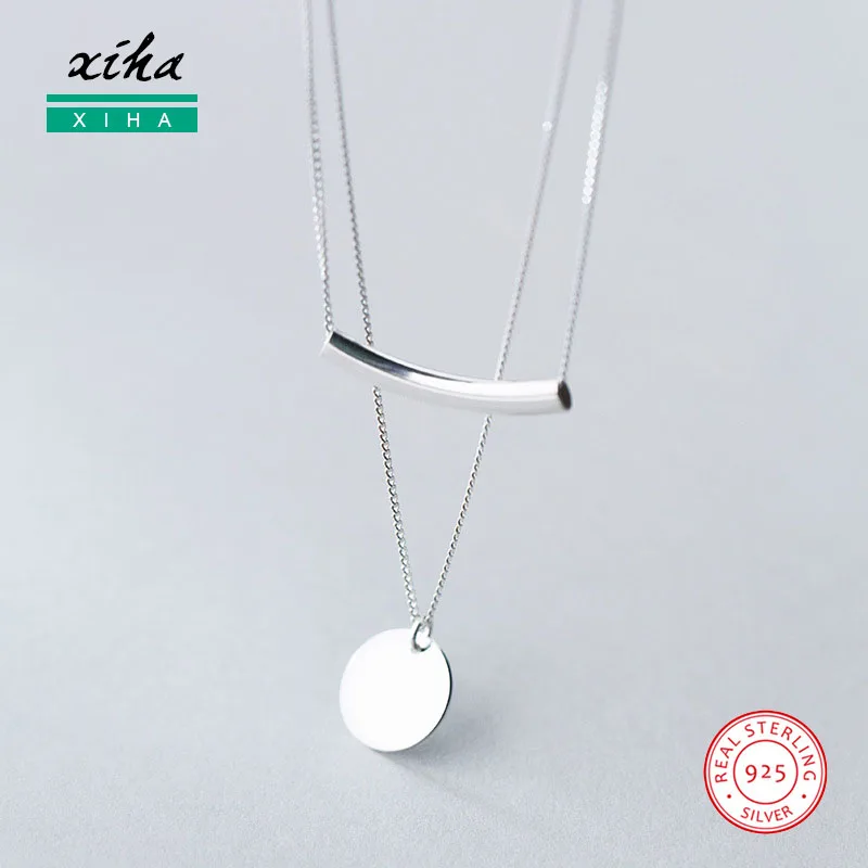 925 Sterling Silver Multi Layer Necklaces for Women Bohemian Jewelry Smile Round Disc Choker Necklace Fashion Statement Jewelry
925 Sterling Silver Multi Layer Necklaces for Women Bohemian Jewelry Smile Round Disc Choker Necklace Fashion Statement Jewelry