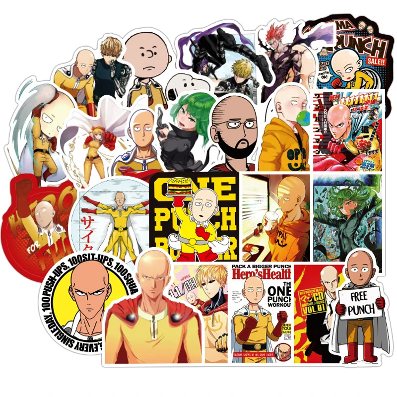 100PCS Japanese Anime ONE PUNCH-MAN Stickers Skateboard PVC DIY Cool Guitar Fridge Graffiti Waterproof Sticker Kids Classic Toys
100PCS Japanese Anime ONE PUNCH-MAN Stickers Skateboard PVC DIY Cool Guitar Fridge Graffiti Waterproof Sticker Kids Classic Toys