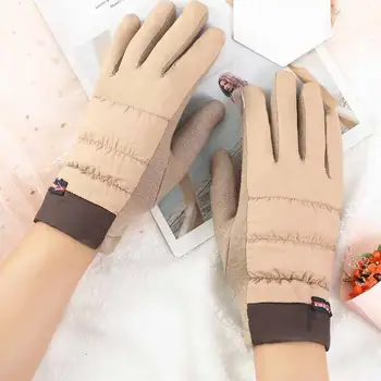 Autumn winter women's touchscreen thicken warm cotton down gloves lady's fleece lining riding driving gloves R2582
Autumn winter women's touchscreen thicken warm cotton down gloves lady's fleece lining riding driving gloves R2582