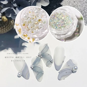 1 bottle Mix Sizes White Nail Art Tips Half Pearls 3d Nail Beads Rhinestone Decoration DIY Beauty Salon Manicure Supply
1 bottle Mix Sizes White Nail Art Tips Half Pearls 3d Nail Beads Rhinestone Decoration DIY Beauty Salon Manicure Supply