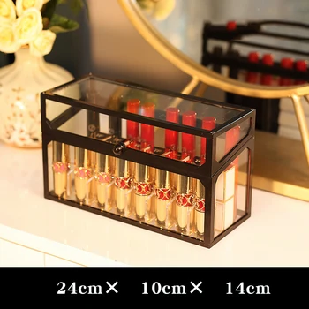 Dust-Proof Glass Gold Retro Jewelry Box Makeup Cosmetic Organizer Simple Watch Display Stand Bathroom Rack Earrings StorageLA336
Dust-Proof Glass Gold Retro Jewelry Box Makeup Cosmetic Organizer Simple Watch Display Stand Bathroom Rack Earrings StorageLA336