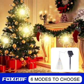 FOXGBF Solar String Lights Fireworks Light Lawn bulb Christmas Decoration Lighting Wall lamp Waterproof Outdoor Indoor Lighting
FOXGBF Solar String Lights Fireworks Light Lawn bulb Christmas Decoration Lighting Wall lamp Waterproof Outdoor Indoor Lighting