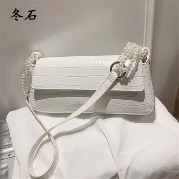Ladies Fashion Pearl Handbag 2020 New Stone Pattern Pu Leather Lady Shoulder Bags Stylish Simplicity Mini Shoulder Messenger Bag
Ladies Fashion Pearl Handbag 2020 New Stone Pattern Pu Leather Lady Shoulder Bags Stylish Simplicity Mini Shoulder Messenger Bag