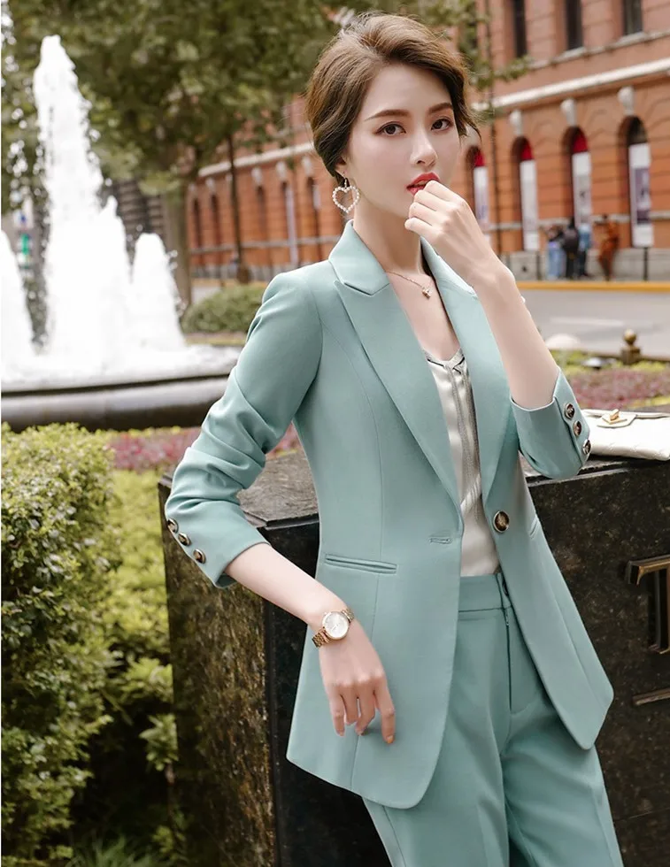 Office Work clothing Women suits formal Business Lady Uniform Female 2 Pieces Set Blazer Pants Jacket ladies plus size S-5XL
Office Work clothing Women suits formal Business Lady Uniform Female 2 Pieces Set Blazer Pants Jacket ladies plus size S-5XL