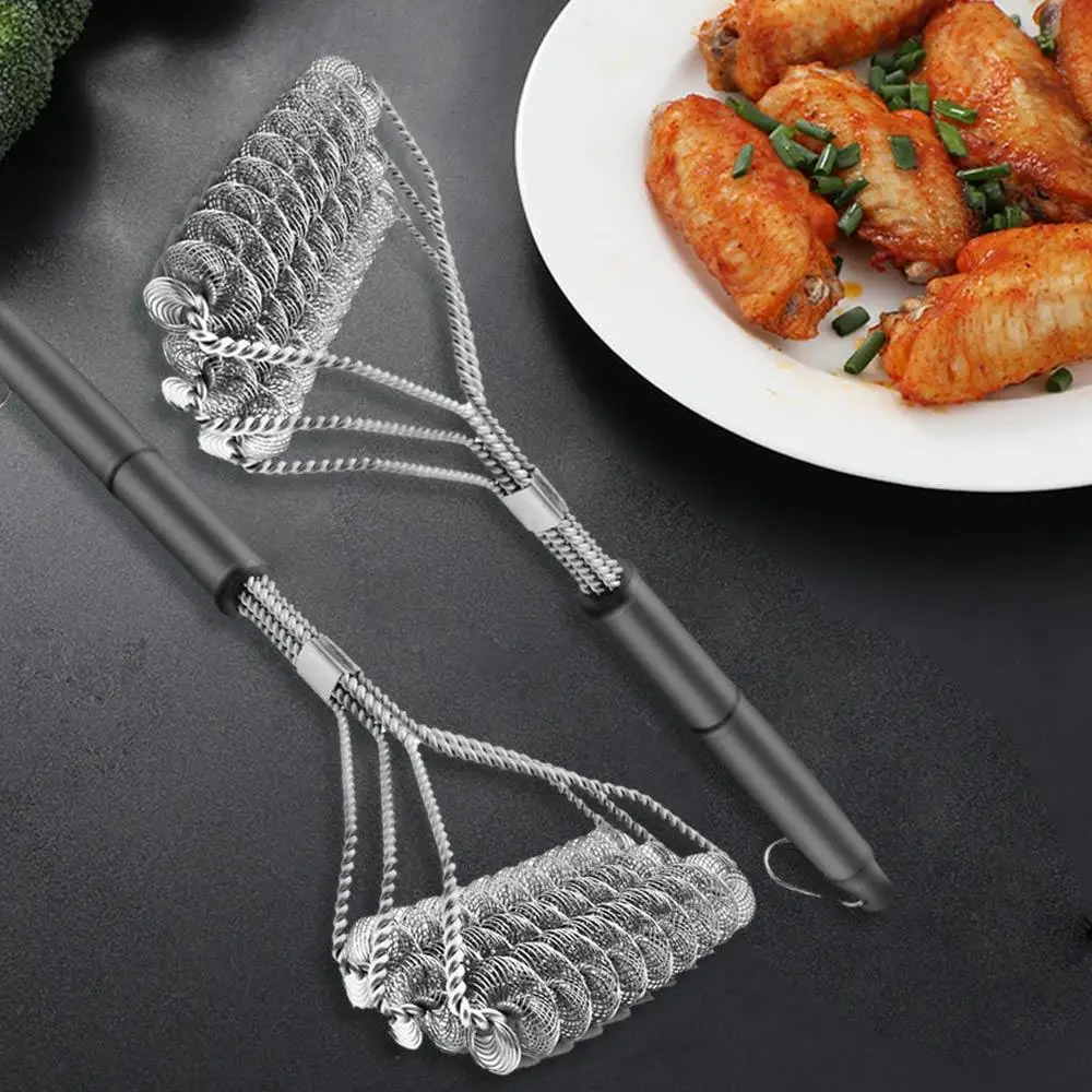 201 Stainless Steel Wire Economic BBQ Brush Kitchen Camping Convenient DIY Barbecue Cleaning Brush Tableware Black Oven Home
201 Stainless Steel Wire Economic BBQ Brush Kitchen Camping Convenient DIY Barbecue Cleaning Brush Tableware Black Oven Home