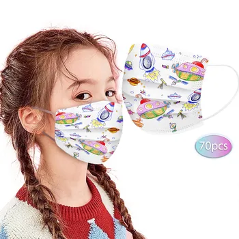 70PC Children's Cartoon Breathable Mask Disposable Three-Layer Protective Cover for Kids Scarf Face Mouth Mask mondkapjes
70PC Children's Cartoon Breathable Mask Disposable Three-Layer Protective Cover for Kids Scarf Face Mouth Mask mondkapjes