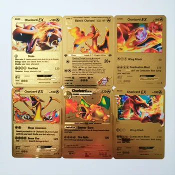27 Styles Pokemon GX MEGA Gold Metal Card Super Game Collection Anime Cards Game Toys For Children Christmas gift
27 Styles Pokemon GX MEGA Gold Metal Card Super Game Collection Anime Cards Game Toys For Children Christmas gift