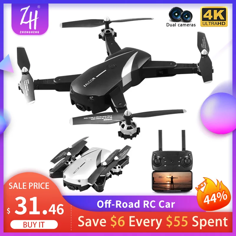 RC Drones with Camera HD 4K Quadcopter Wide Angle Foldable Professional Remote Control Drone Height Hold WIFI FPV Dron Gift Toy
RC Drones with Camera HD 4K Quadcopter Wide Angle Foldable Professional Remote Control Drone Height Hold WIFI FPV Dron Gift Toy