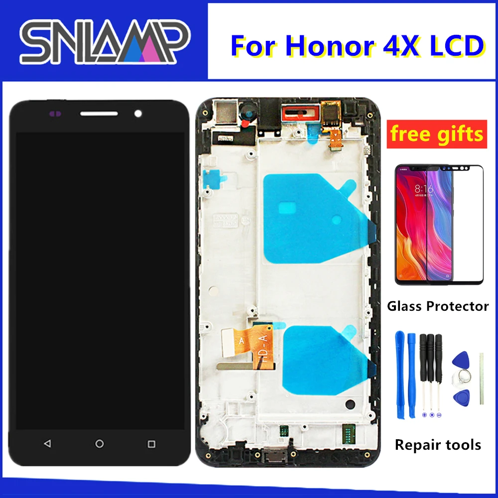 Original LCD For Huawei Honor 4X LCD Display Che2-L11 CHE2 UL00 LCD Screen Display Touch Screen Digitizer Touch Panel Assembly
Original LCD For Huawei Honor 4X LCD Display Che2-L11 CHE2 UL00 LCD Screen Display Touch Screen Digitizer Touch Panel Assembly